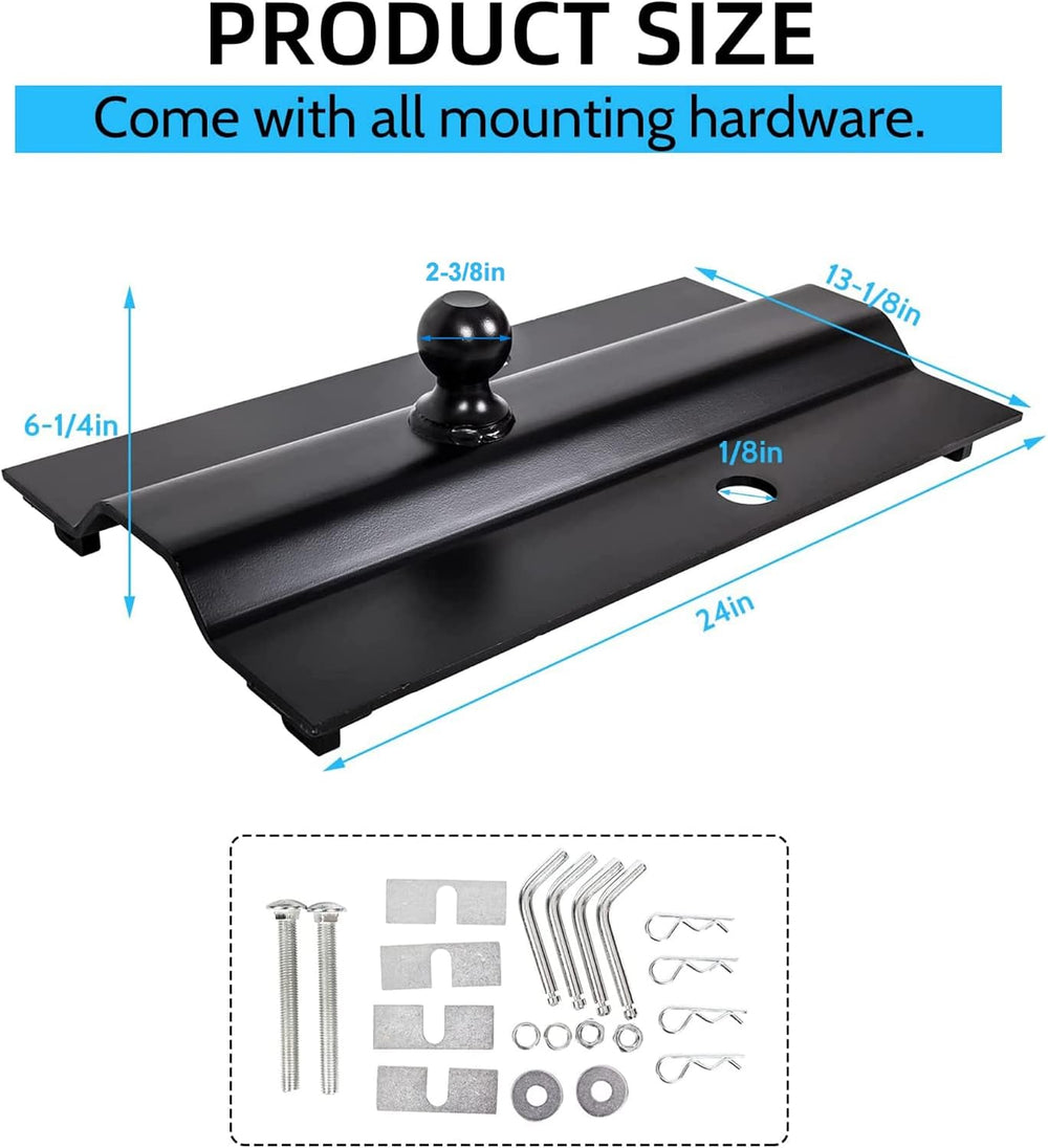 5th Wheel Gooseneck Hitch Trailer Towing Multi-Fit in-Bed Fixed Offset | 25,0...
