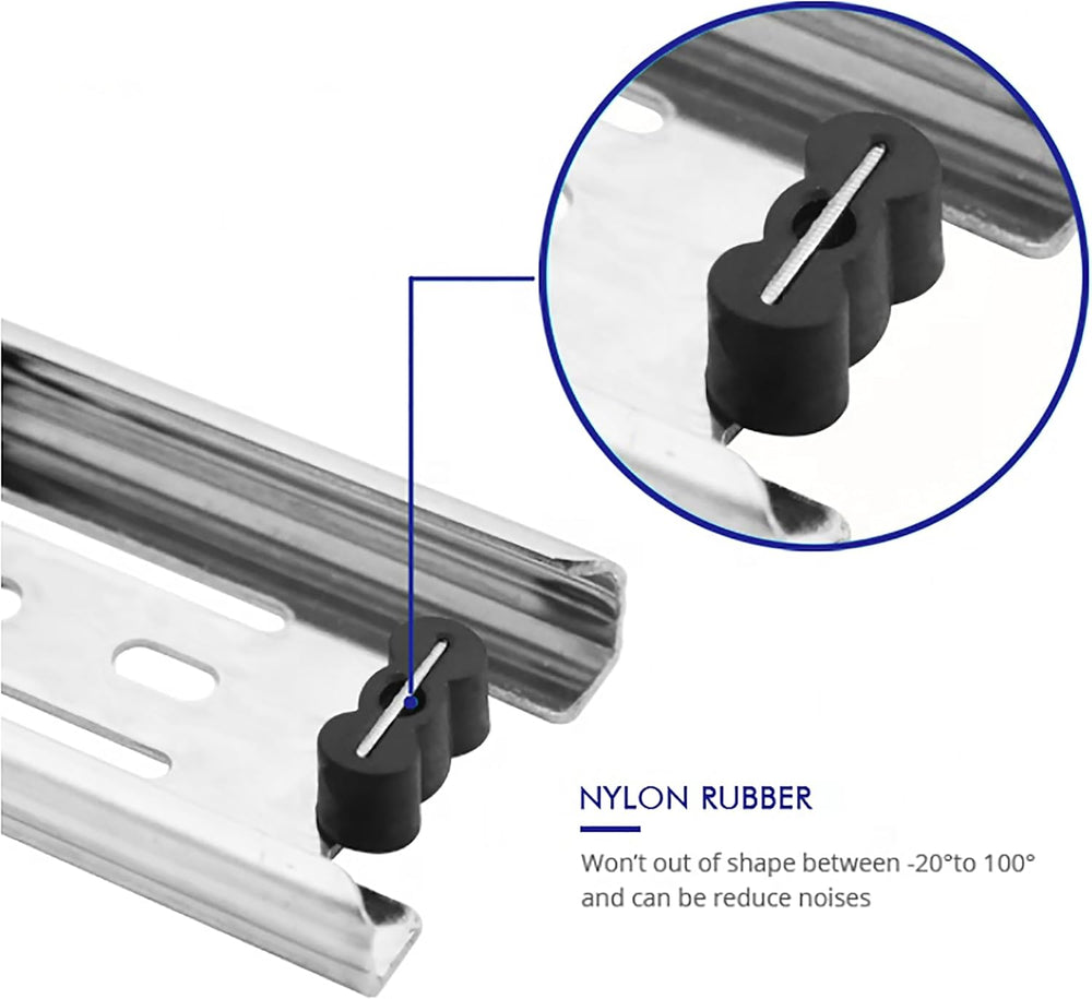 6 Pairs of 14 Inch Hardware 3-Section Full Extension Ball Bearing Side Mount ...