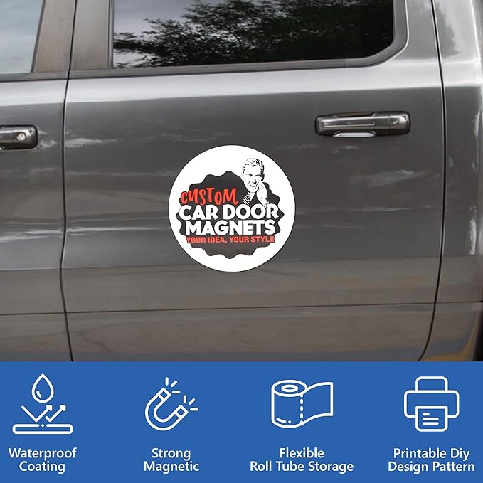 Custom Car Magnet Signs for Businesses 2 pk