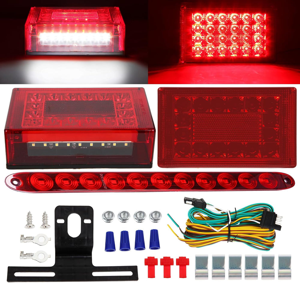 Trailer Lights, 6inch LED Submersible Trailer Lights Kit