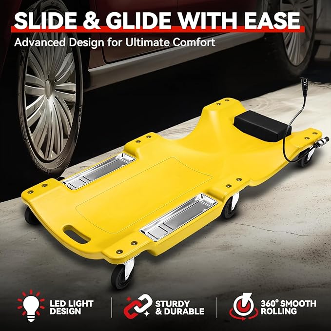 Auto Dynasty 40 Inches Mechanic Creeper, Automotive Garage Repair Low Profile