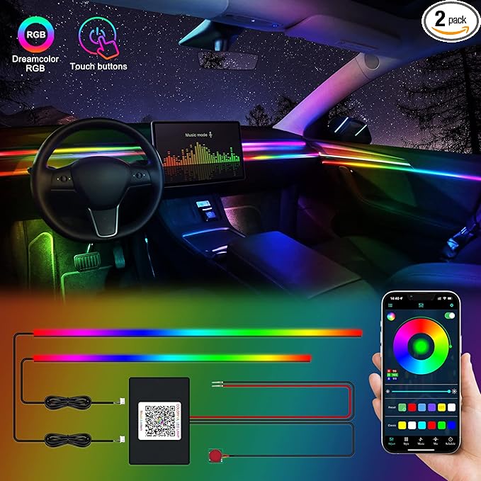 Acrylic Interior Car LED Strip Light