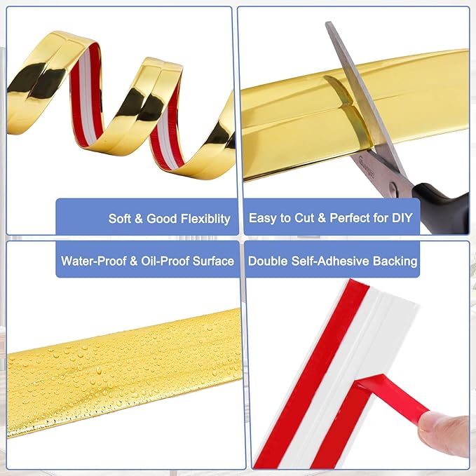 Wall Corner Protector Moulding Trim Peel and Stick Wall Corner Guards Trim