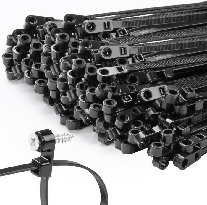 1000 PCS 10 inch Black Zip Ties