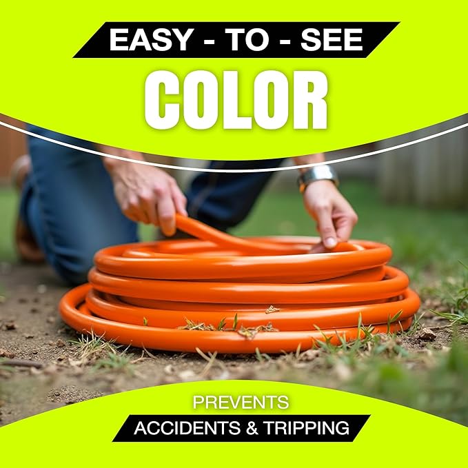 75ft Outdoor/Indoor Extension Cord 14/3 Gauge Heavy Duty 3 Prong SJTW,