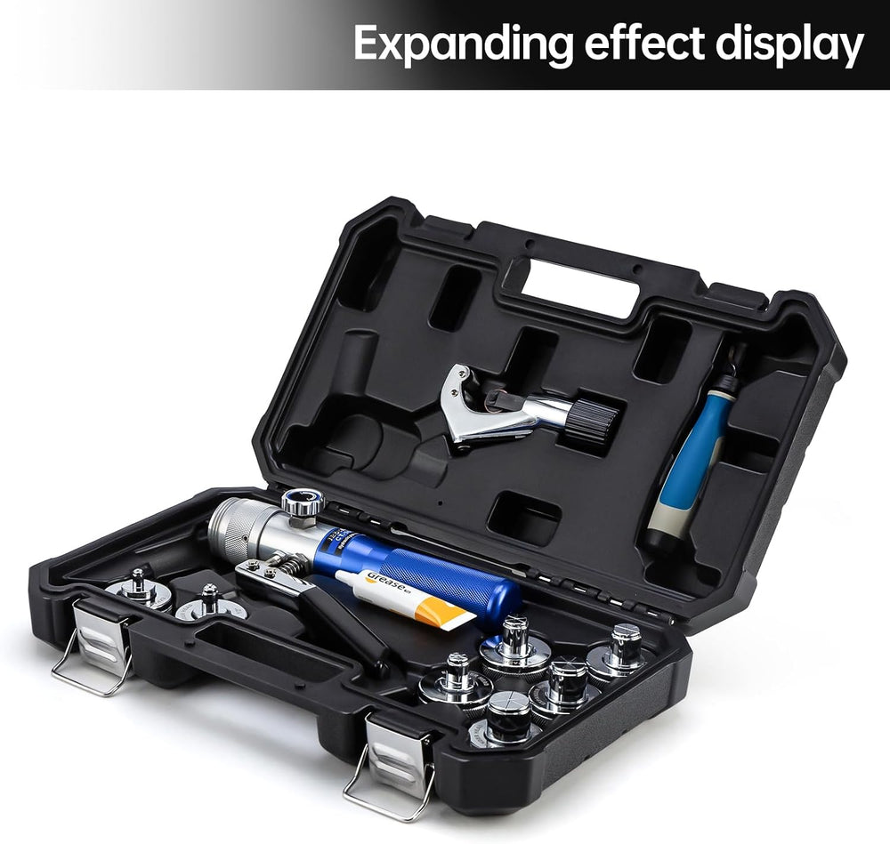 HVAC Hydraulic SWAGING tool kit for copper tubing Expanding 3/8 inch to 1-1/8...