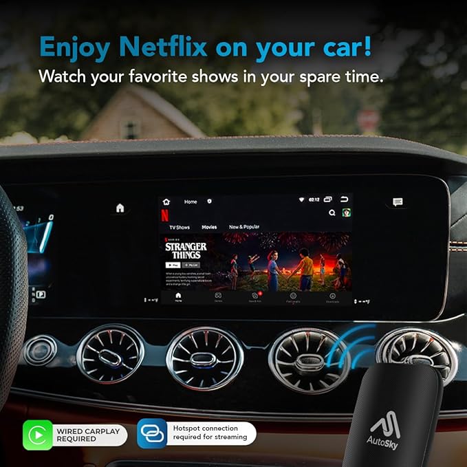 AutoSky Wireless CarPlay and Android Auto AI Box Lite