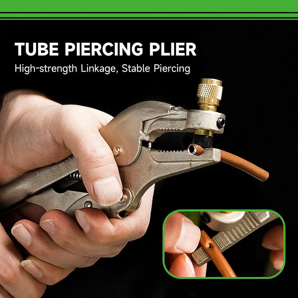 WIPCOOL Refrigerant Recovery Plier, Refrigeration Tube Piercing Puncture Hand...