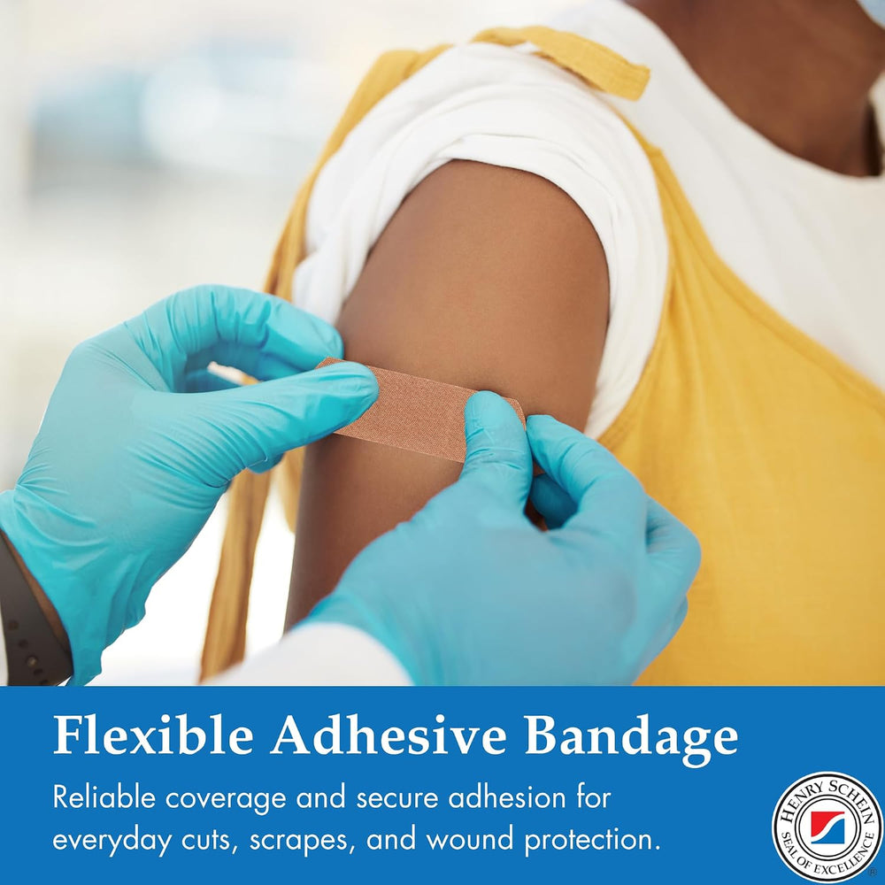 Henry Schein Fabric Adhesive Strip Bandages 1" x 3", Sterile, 5400 Ct