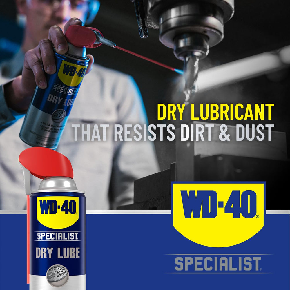 WD-40 Specialist Dry Lube with Smart Straw, Lubricant for Corrosion Protectio...