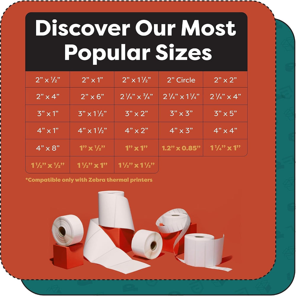 4" X 10" Direct Thermal Labels (1600 Count, 10 Rolls)