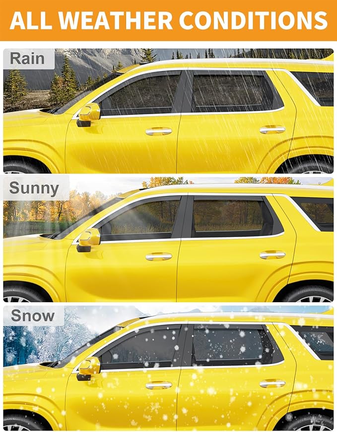 in-Channel Window Rain Guards Fit