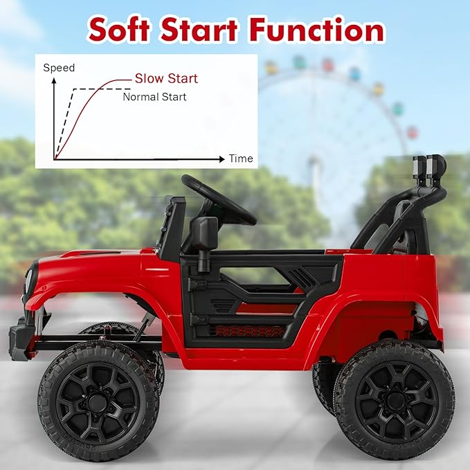 Costzon Kids Ride On Truck, 12V Battery Powered Electric Vehicles w/Remote