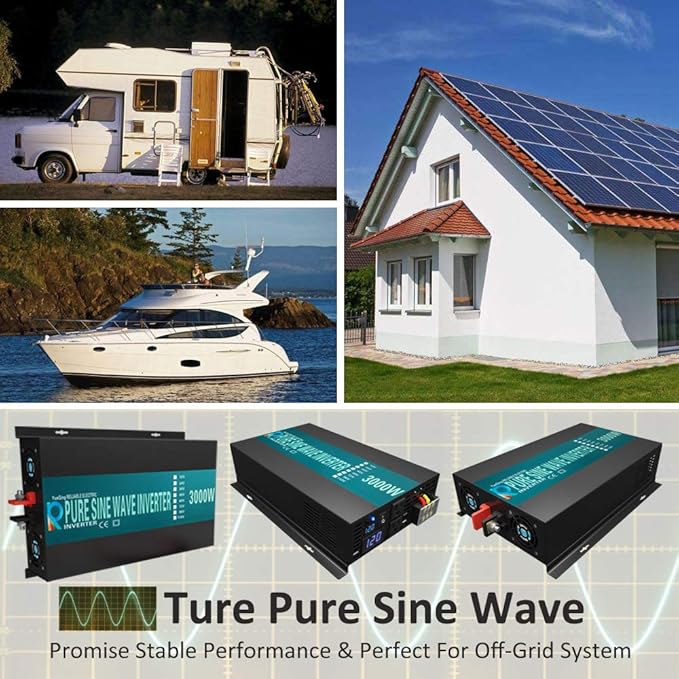 WZRELB Reliable 3000w Pure Sine Wave Solar Power Inverter 24v 110-120v 60hz