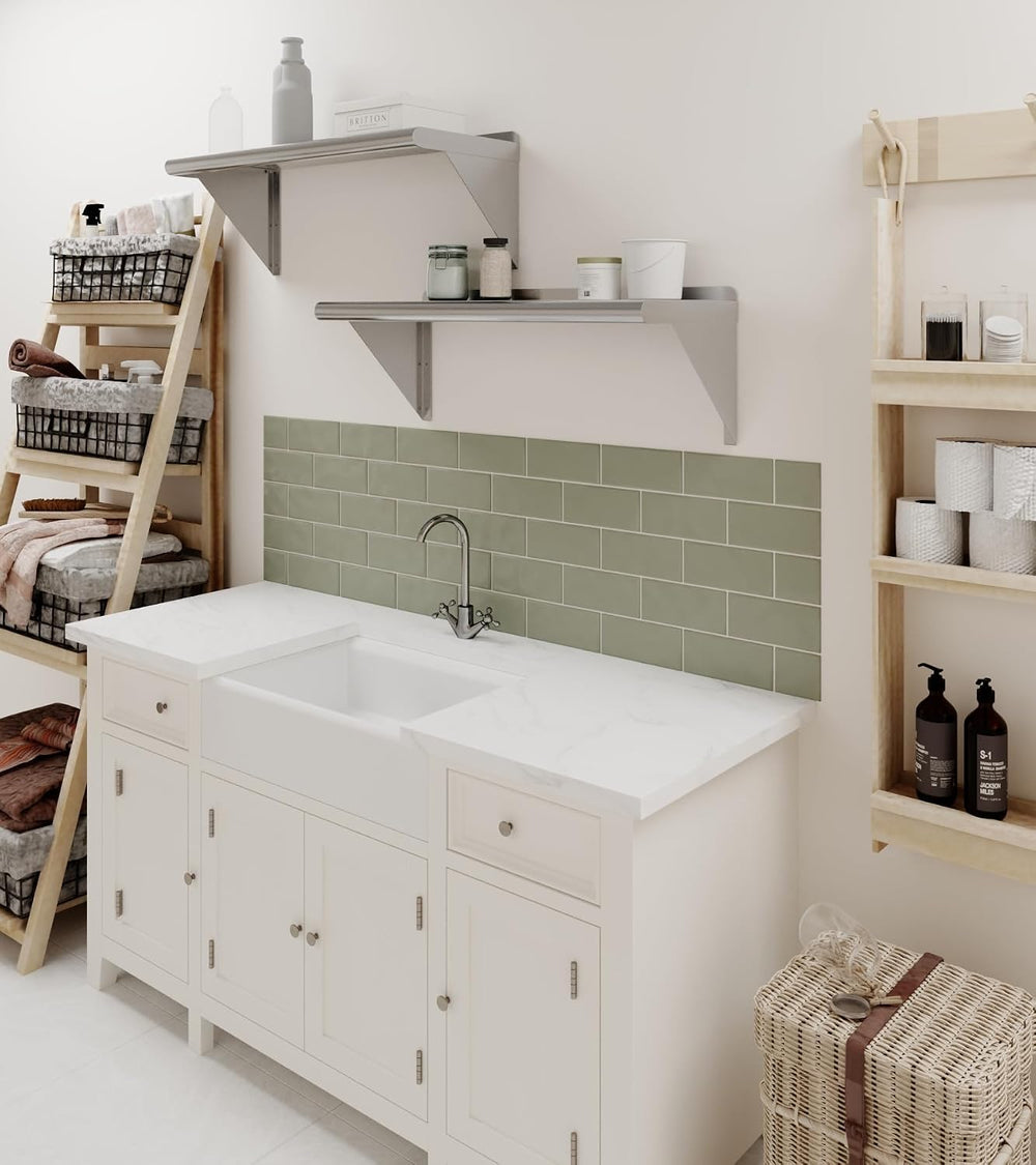 AmGood 12 in. x 30 in. Stainless Steel Wall Shelf with Backsplash - Holds 220...