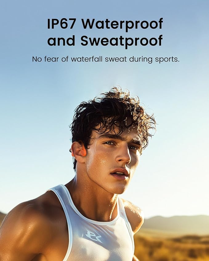 Aerra Bone Conduction Sport Headphones, IP67 Waterproof Workout Earphones