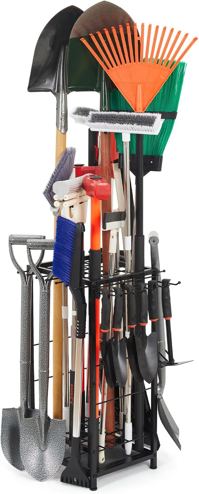 Garden Tool Organizer Holds 50 Long-Handled Tools/Rakes/Brooms/Shovles