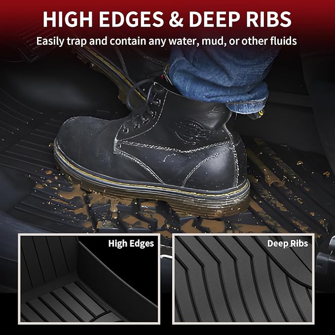 LASFIT Floor Mats for Mercedes Benz C Class 2021 2020 2015-2019 C300 / C350 /