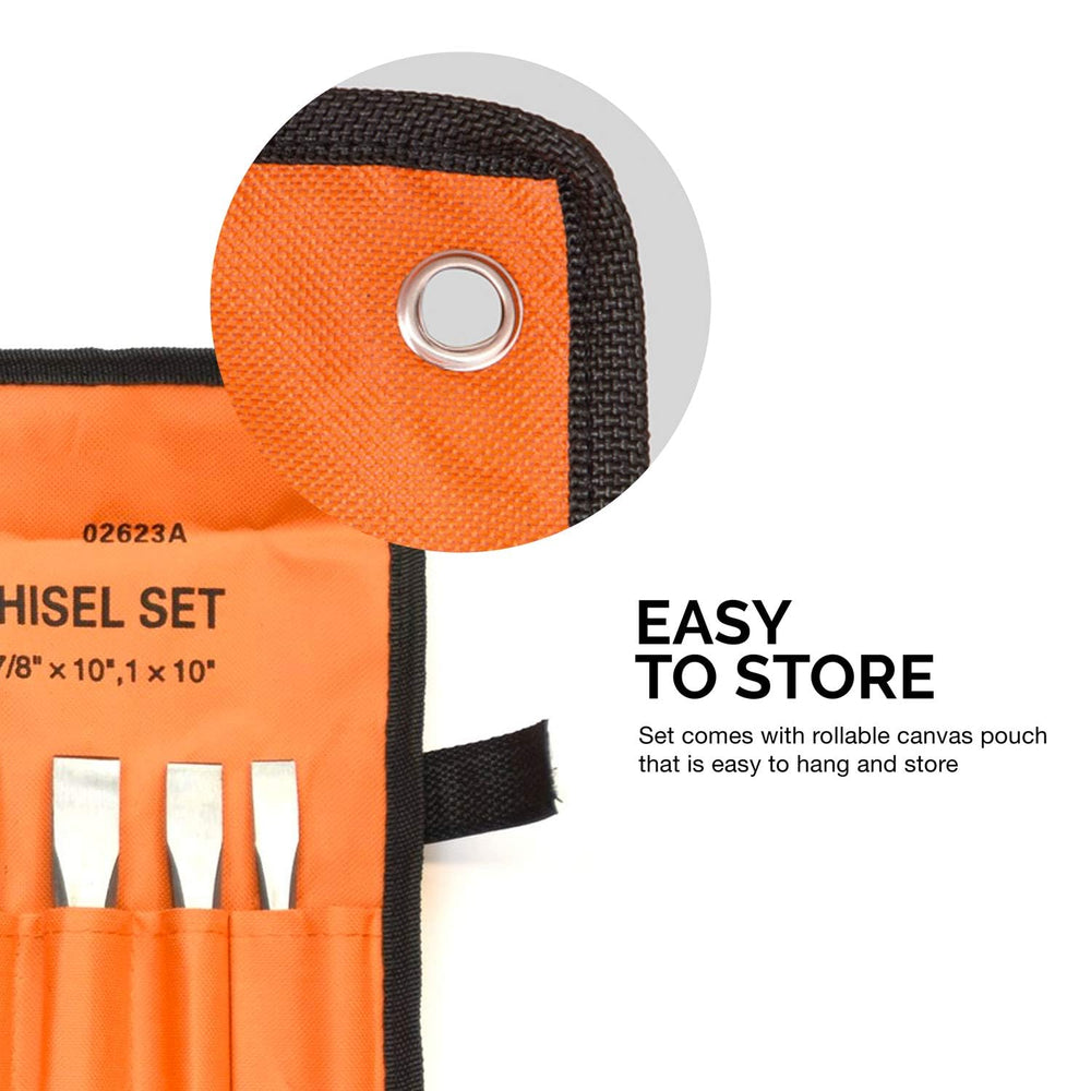 NEIKO 02623A Cold Chisel and Punch Set | 12 Piece | Cr-V Steel | Remove Pins ...