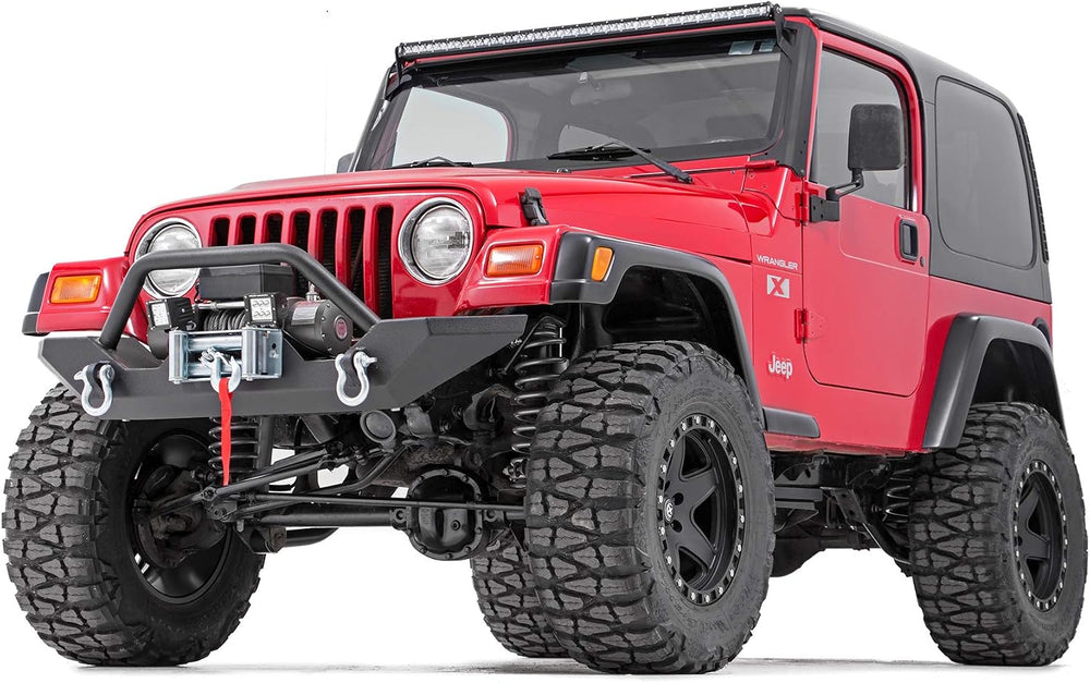 Rough Country 50" LED Light Bar Upper Windshield Mounts for Jeep Wrangle...