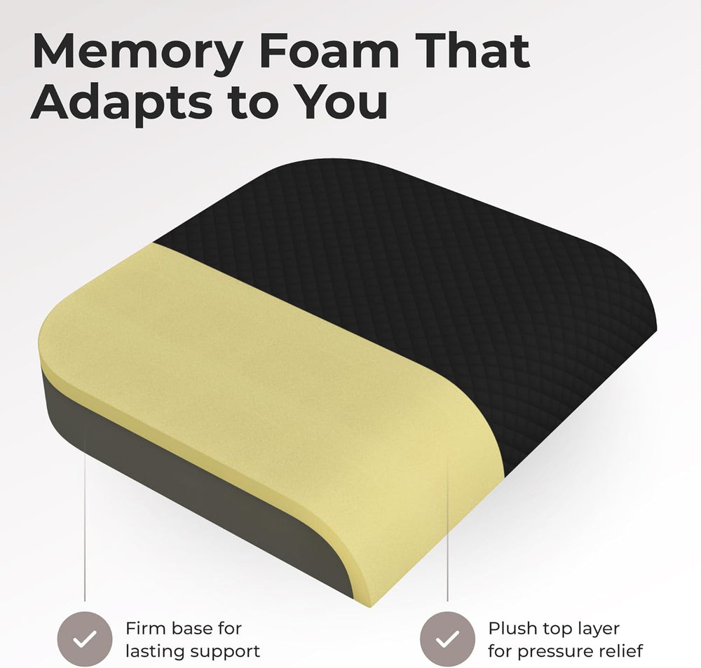 Kölbs Extra Large Seat Cushion Stylish Plush Velvet Cover XL Memory Foam