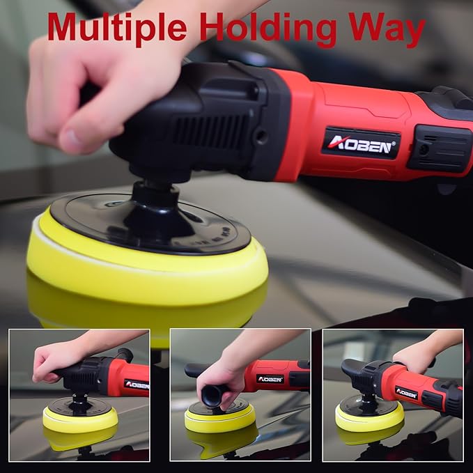 AOBEN 6/7 inch Buffer Polisher, Rotary Car Buffer, 1600W Car Polisher Waxer Kit