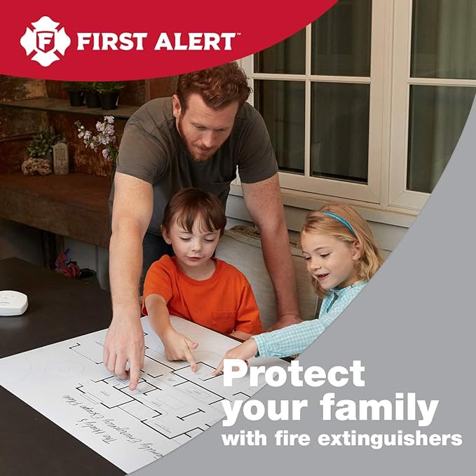 First Alert Fire Extinguisher for Home & Commercial Use, Heavy Duty