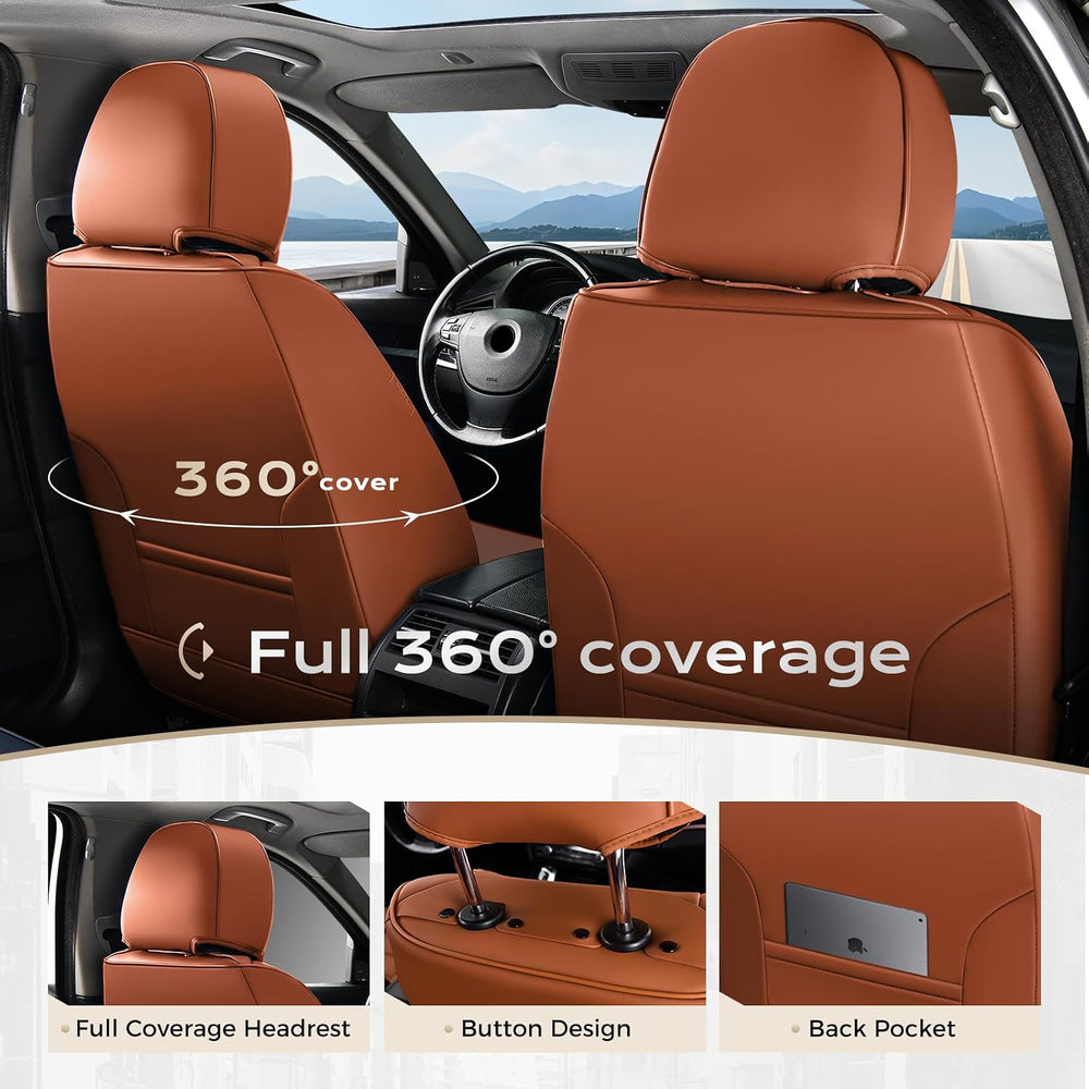 Coverado Car Seat Covers Full Set, Seat Covers for Cars, Front Seat Covers an...