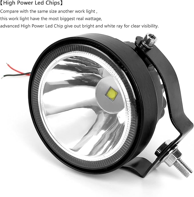 4 Inch Round Led Pod Lights, 60W Led Off Road Driving Fog Lights, Spot