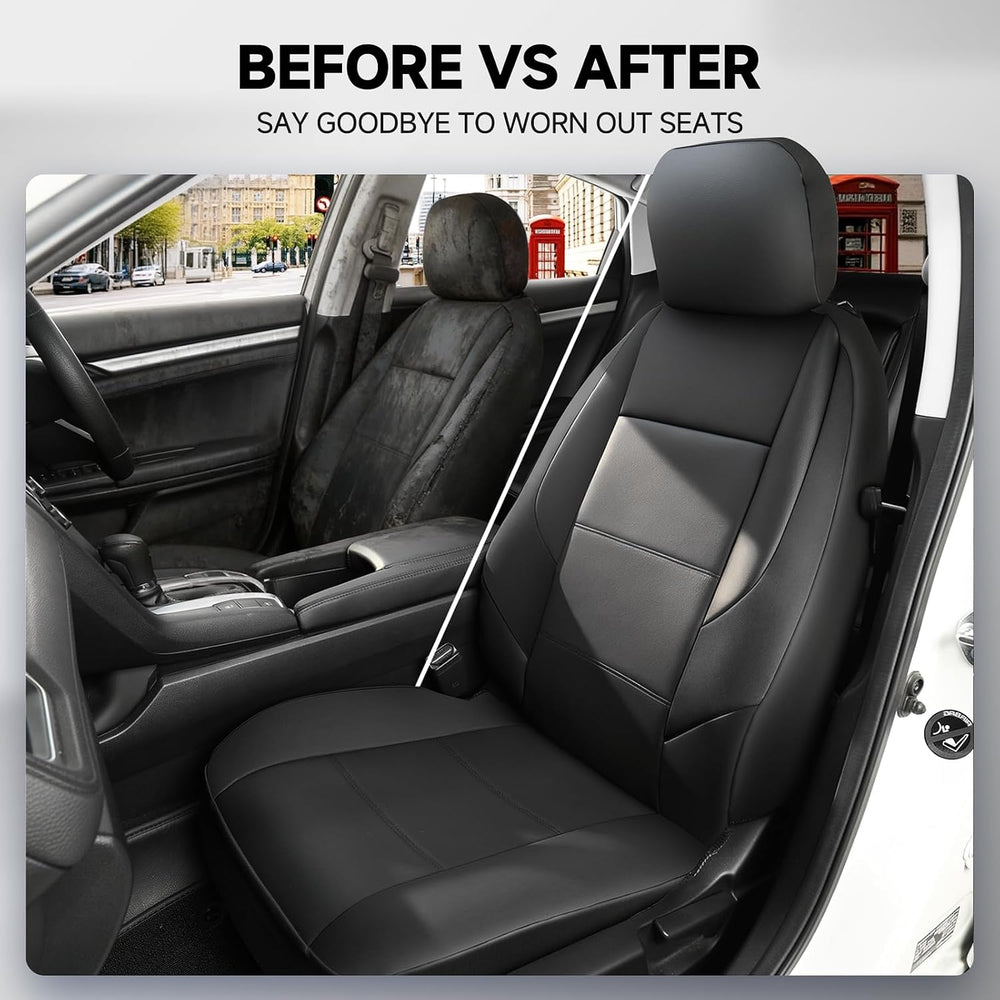 GIANT PANDA 2PCS Front Seat Covers for Subaru Outback Forester Crosstrek Lega...