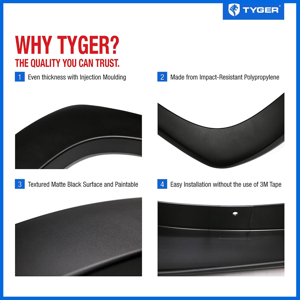 Tyger Auto Fender Flare Compatible with 1999-2006 Chevy Silverado GMC Sierra ...