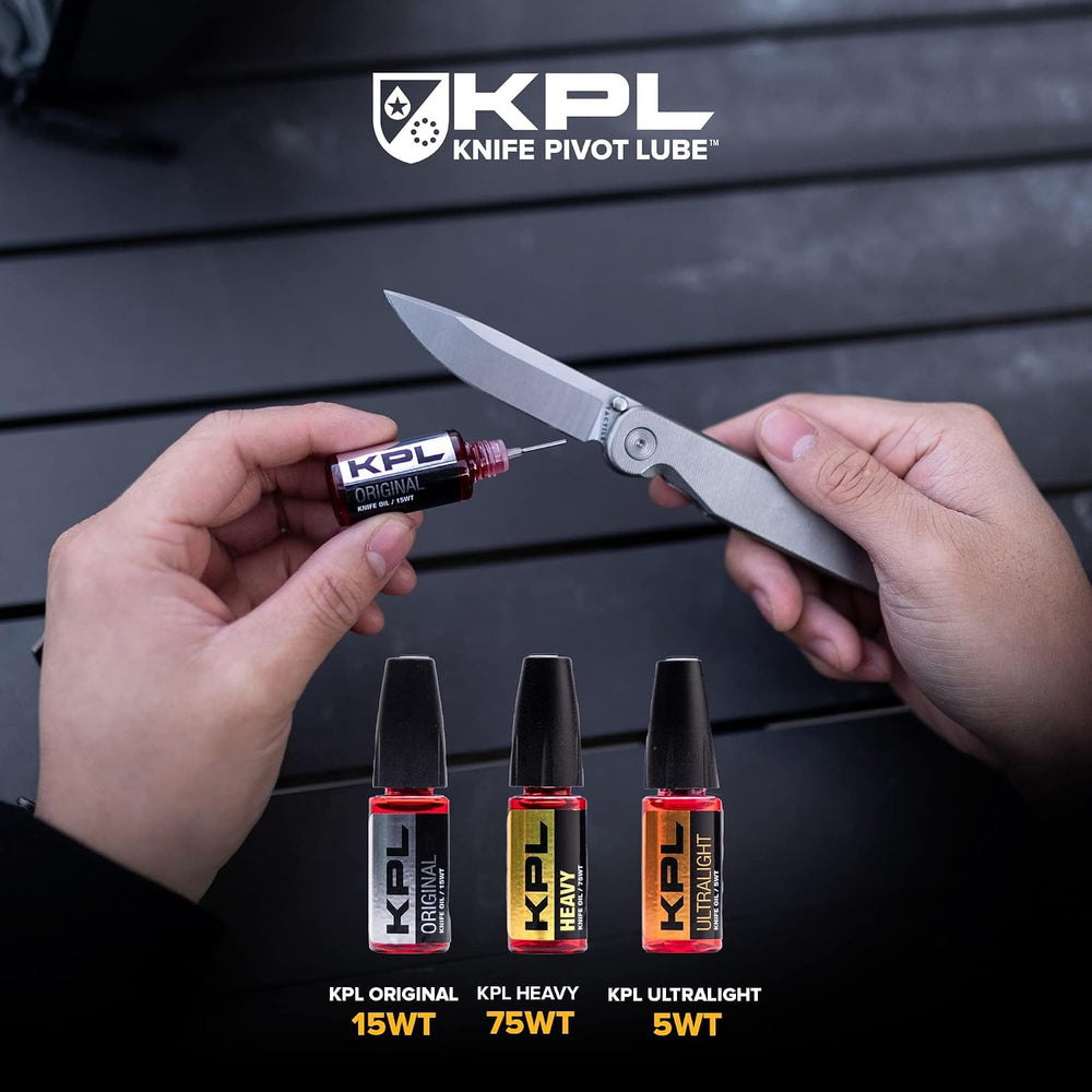 Knife Pivot Lube – Combo Pack (Original, Heavy, Ultralight) – Knife Oil for B...