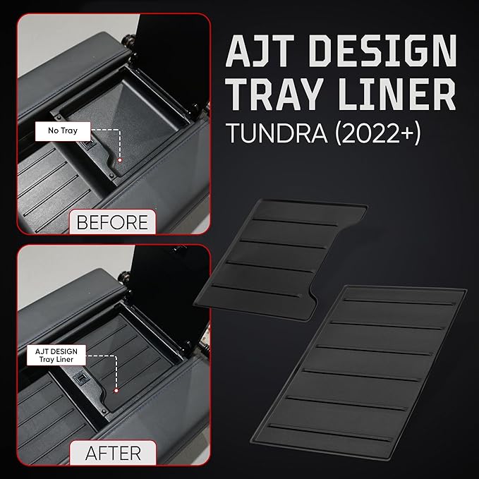AJT DESIGN Center Console Organizer Tray Liner Compatible