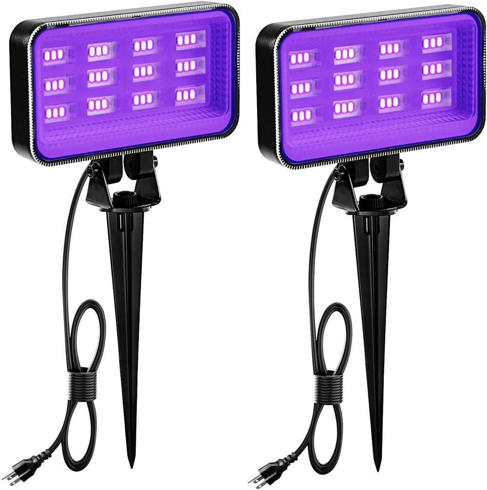 36W Halloween Black Light Spotlight Outdoor - High Power LED Outdoor Black Li...