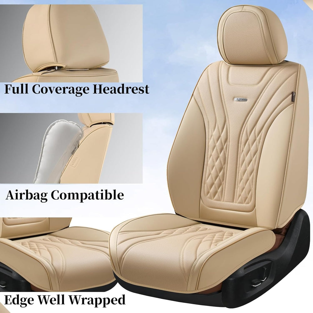 Coverado Car Seat Covers Full Set, 5 Seats Front Seat Cover and Back Seat Cov...