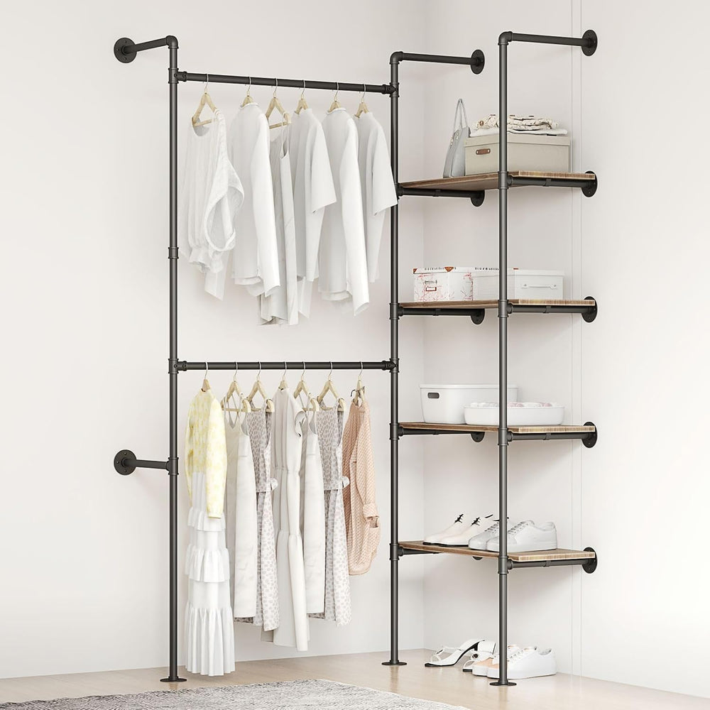 Industrial Pipe Clothing Rack