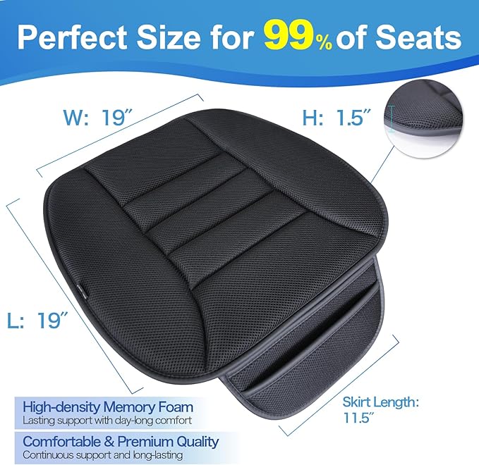 Premium Car Seat Cushion, Driver Cushion