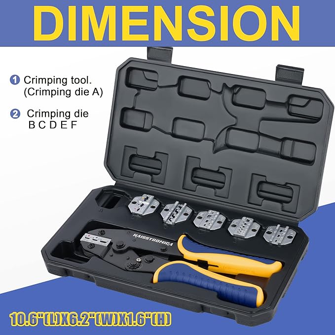 haisstronica 6PCS Crimping Tool Set