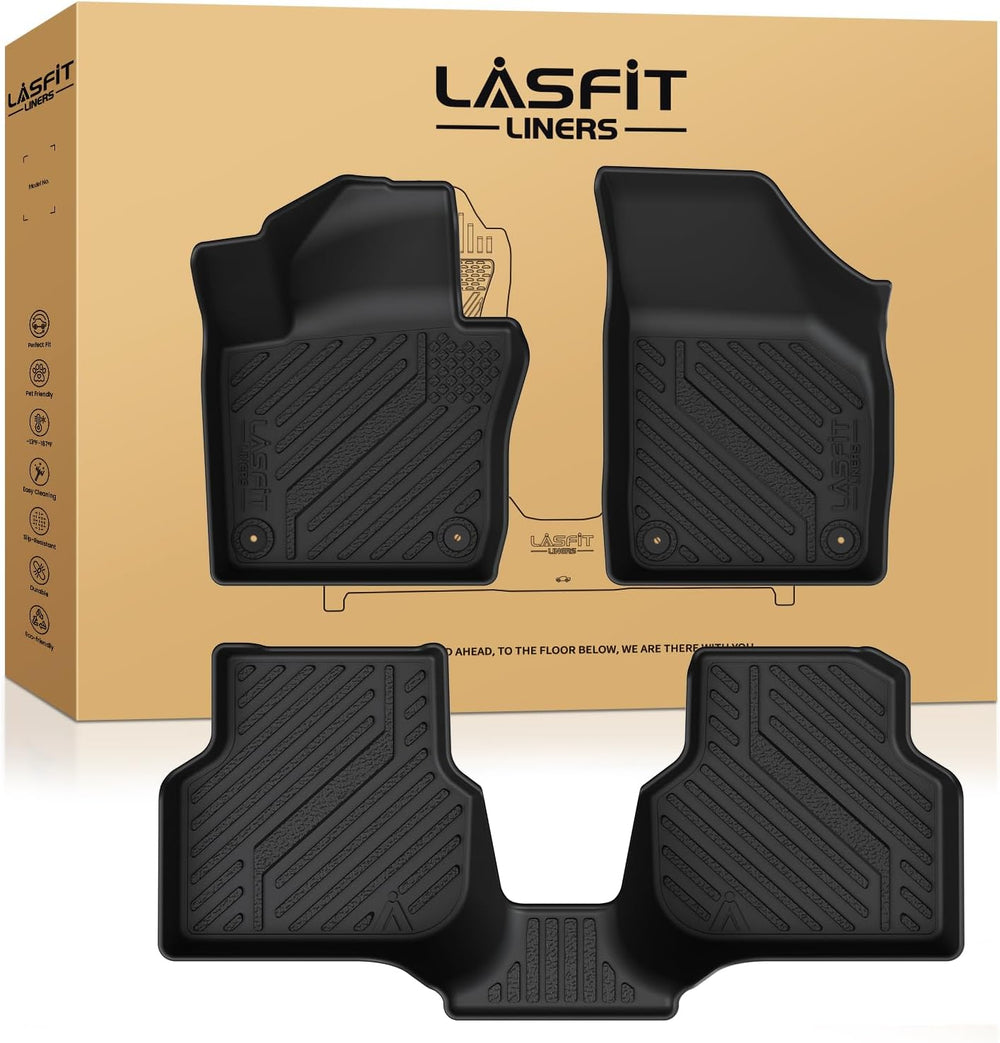 LASFIT Floor Mats Custom Fit for Volkswagen Jetta 2011-2018, All-Weather