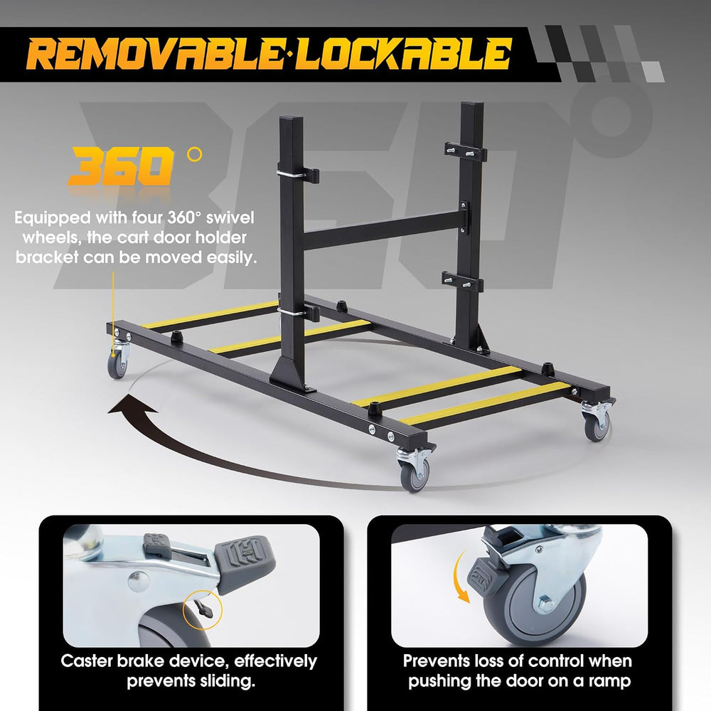 Door Storage Hanger Brackets Holder Sliding Rack Bracket Compatible with 1987...