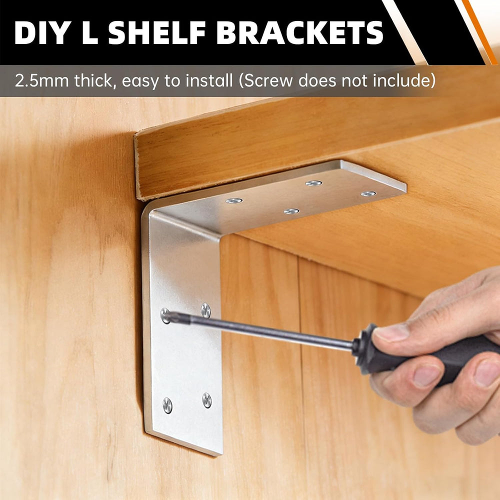 3"x3"x1.5" Steel Angle Bracket, 90 Degree L Corner Brace