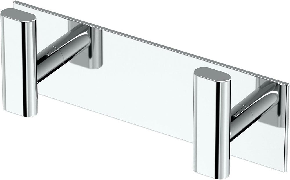 Gatco 1283 Elevate All Modern Décor Double Rectangle Hook, Chrome/Wall Mounte...