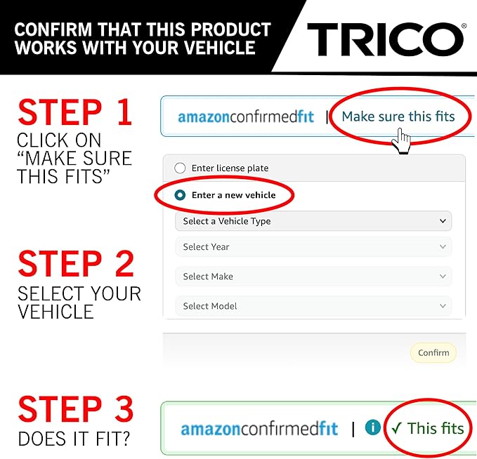 TRICO Gold™ 20 & 20 Inch Pack of 2 Automotive Replacement Windshield Wiper