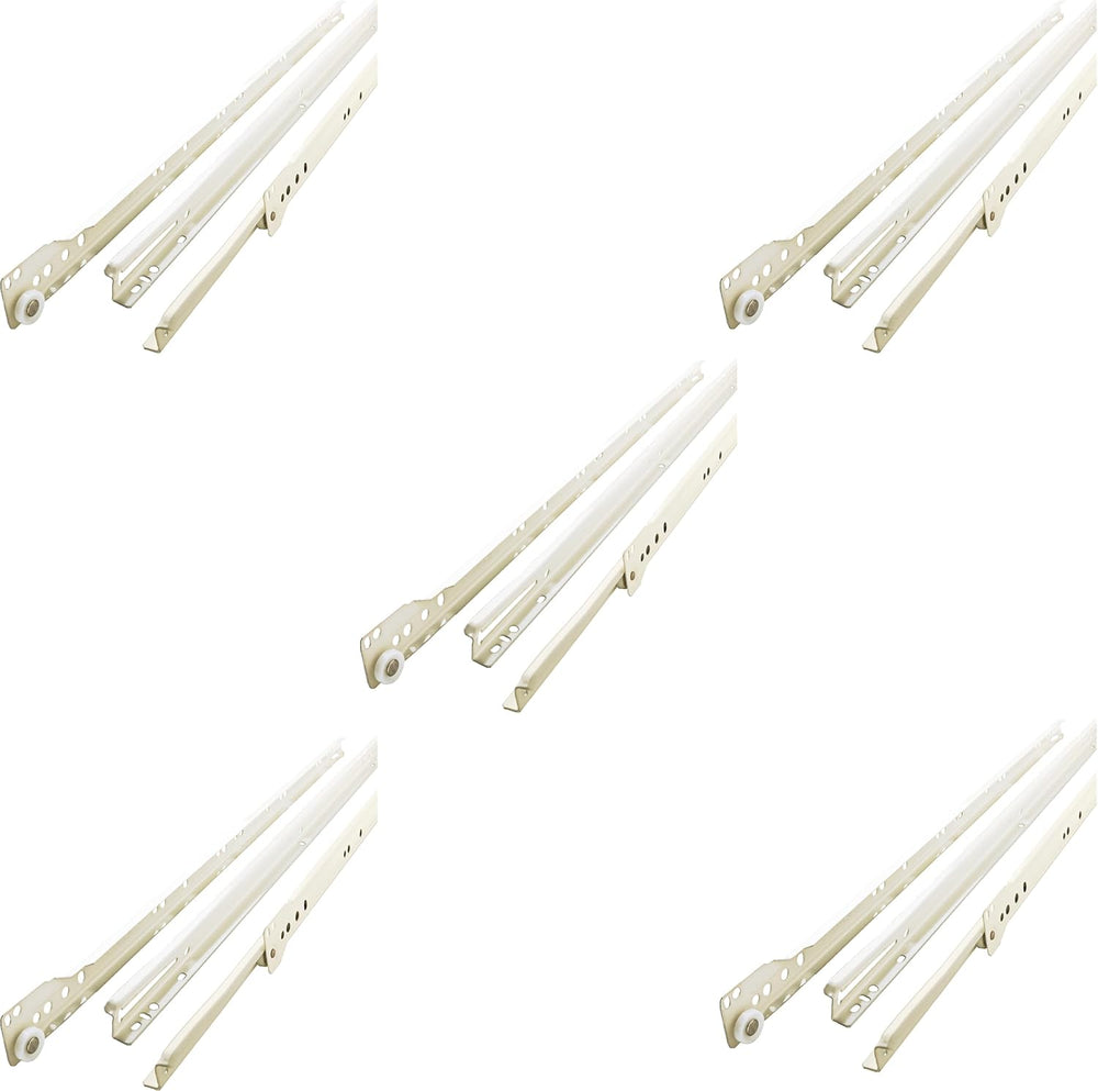 Franklin Brass Self-Closing 22' Drawer Slides Bottom Mount, 5-Pairs (10-P...