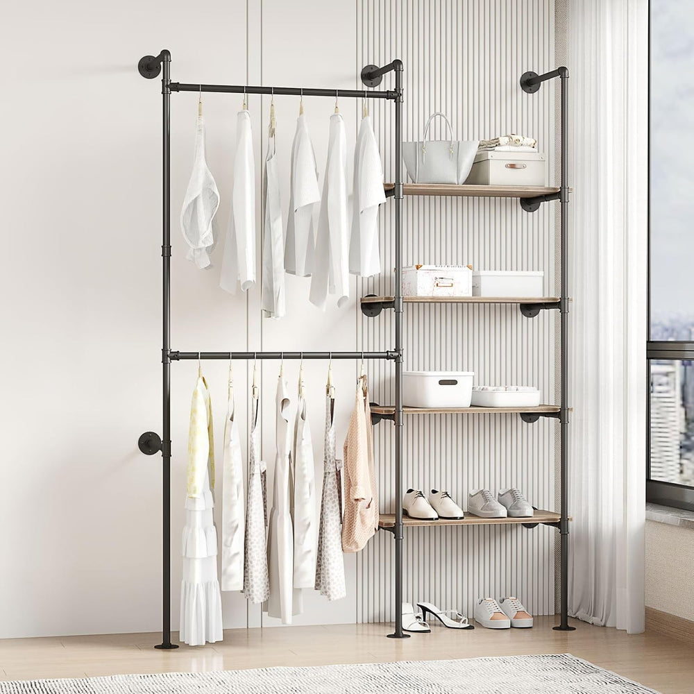 Industrial Pipe Clothing Rack