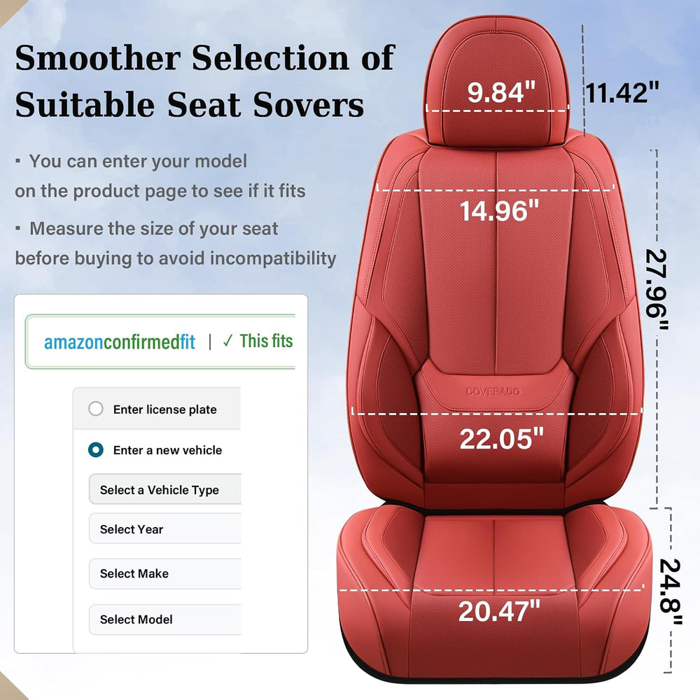 Coverado Seat Covers, Car Seat Covers Front Seats, Car Seat Cover, Car Seat P...