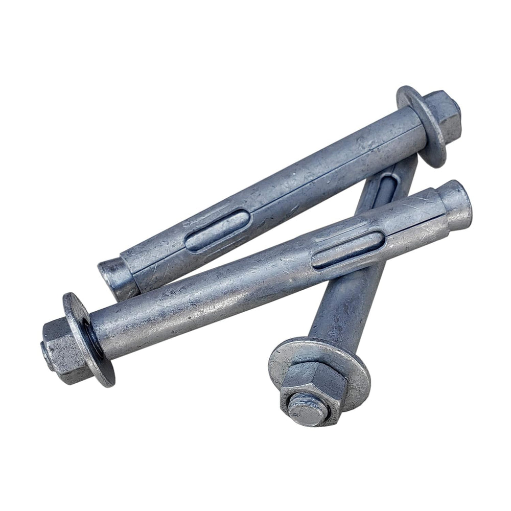 1/2" x 4" Sleeve Anchor Bolt for Concrete, Hot Dip Galvanized Hex H...