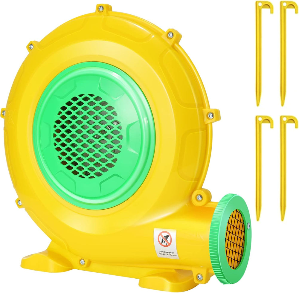 Bounce House Blower, 550W/0.73HP Commercial Air Blower with Double-Sided Fan ...