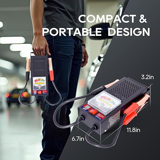 TOPDC Car Battery Tester, Battery Load Tester 100-1000 CCA, Automotive Battery