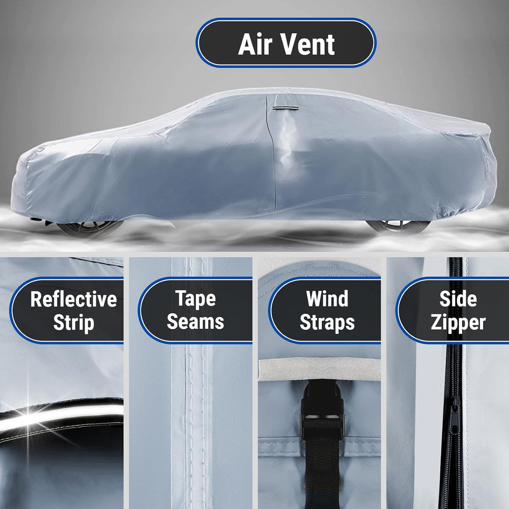 iCarCover Car Cover Waterproof All Weather for 2004-18 Chevy Aveo Hatchback